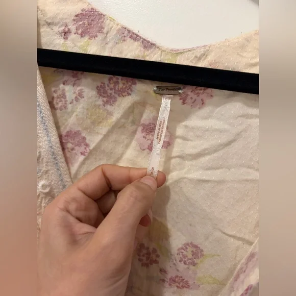 FREE PEOPLE Boogie All Night Blouse in Ivory - Small - Picture 5 of 16